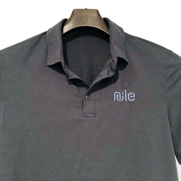 Lululemon Blue Company Logo Evolution Short-Sleeve Polo Shirt - Picture 2 of 5